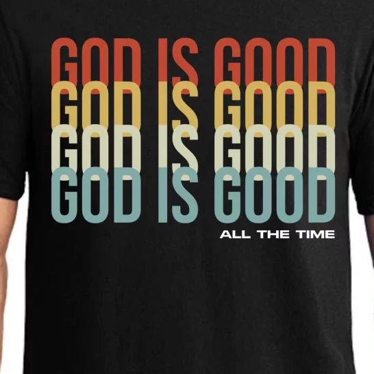 God Is Good All The Time Christian Jesus Retro Great Gift Pajama Set