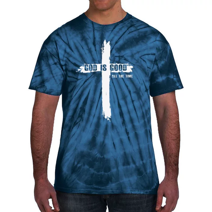 God Is Good Cross Funny Christian Tie-Dye T-Shirt