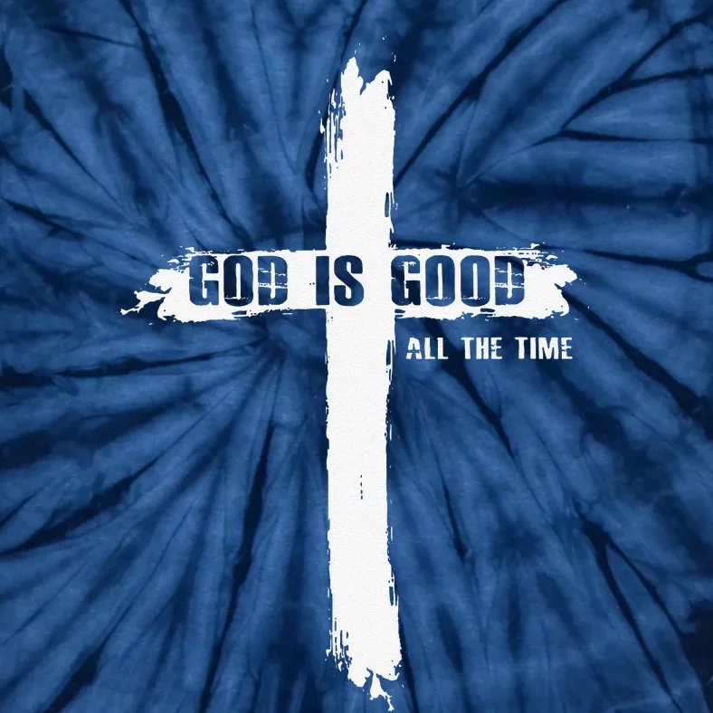 God Is Good Cross Funny Christian Tie-Dye T-Shirt