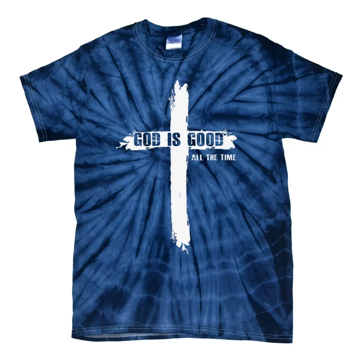 God Is Good Cross Funny Christian Tie-Dye T-Shirt