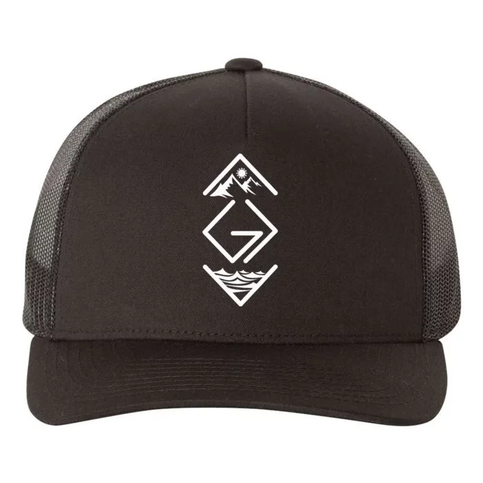 God Is Greater Than The Highs And Lows; Ups And Downs Yupoong Adult 5-Panel Trucker Hat