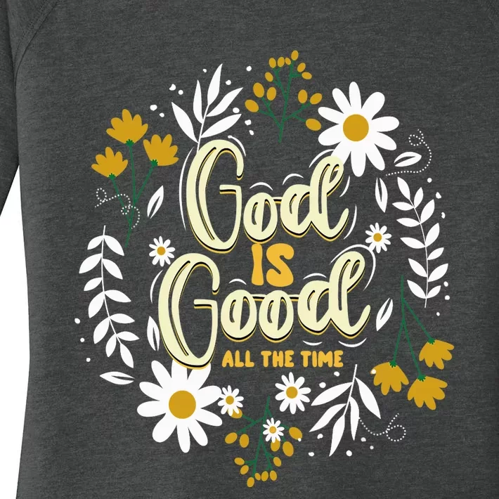 God Is Good Christian Believers God Christian Religious Women's Perfect Tri Tunic Long Sleeve Shirt