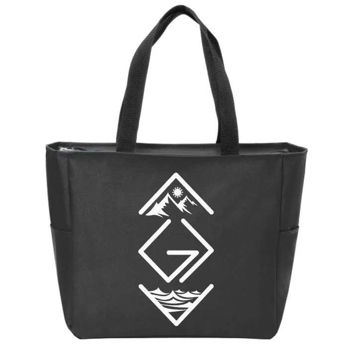 God Is Greater Than The Highs And Lows; Ups And Downs Zip Tote Bag