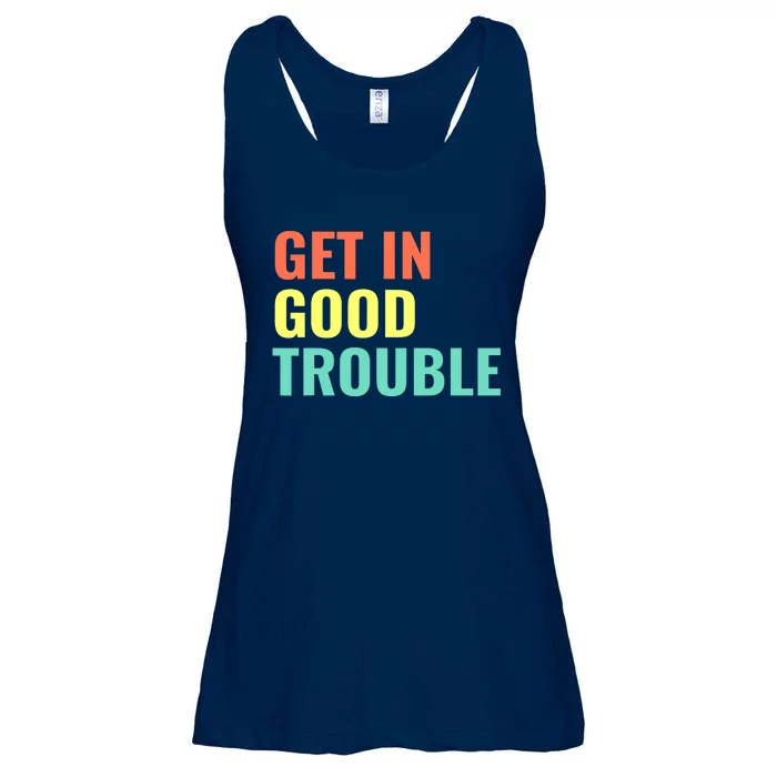 Get In Good Necessary Trouble Ladies Essential Flowy Tank