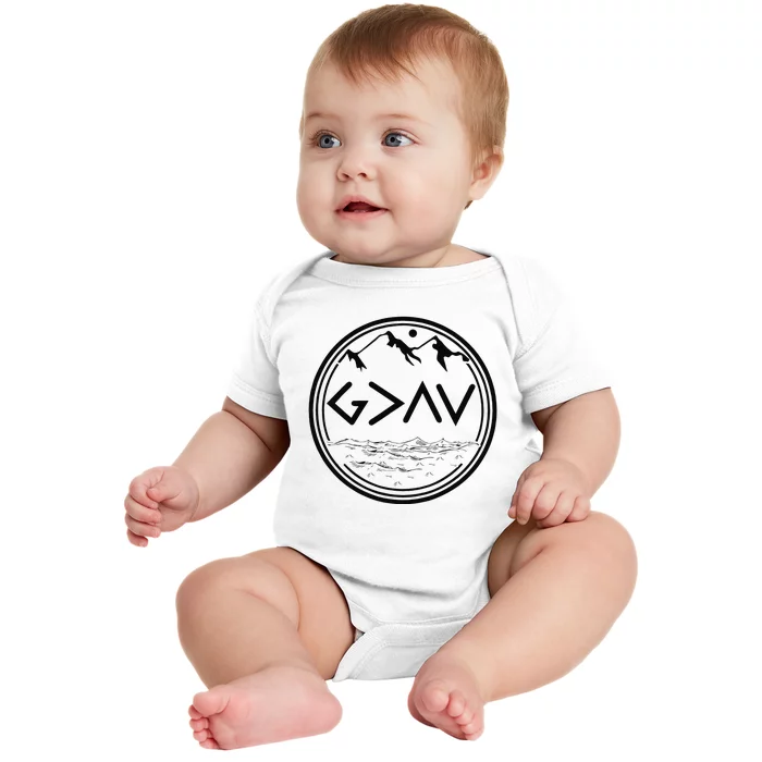 God Is Greater Than The Highs And Lows Baby Bodysuit