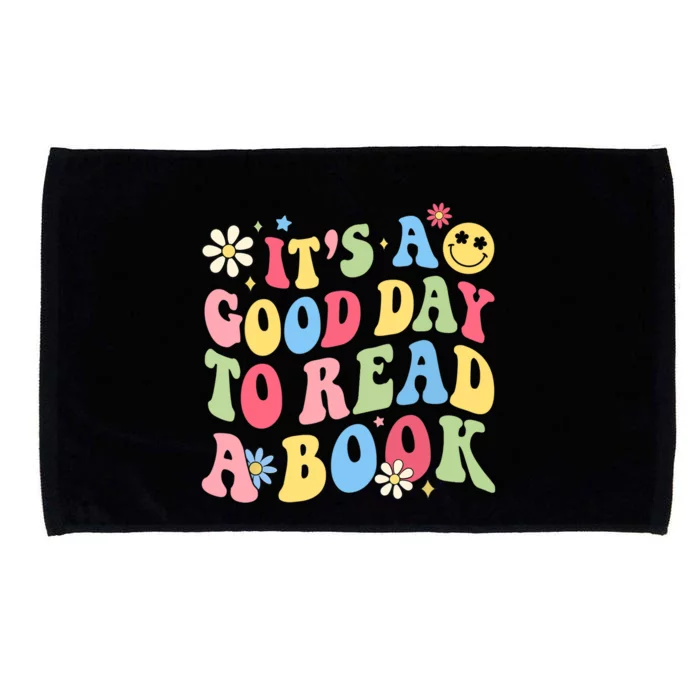 Groovy It's Good Day To Read Book Library Reading Lover Microfiber Hand Towel