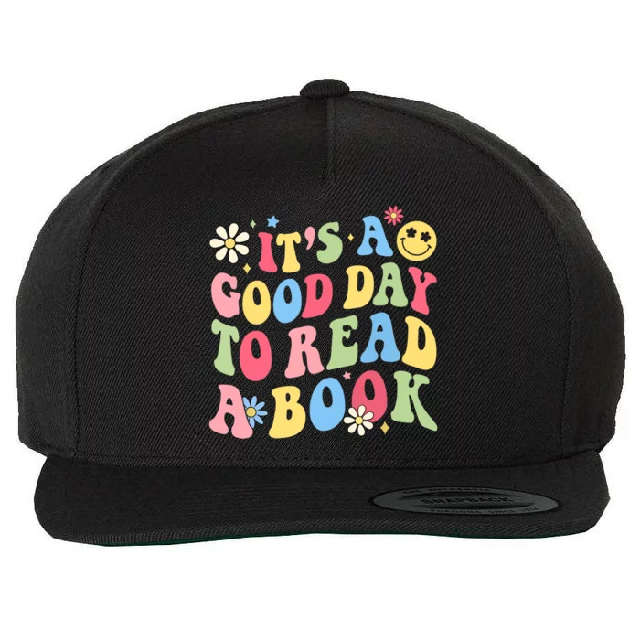 Groovy It's Good Day To Read Book Library Reading Lover Wool Snapback Cap