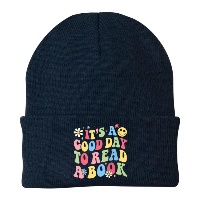 Groovy It's Good Day To Read Book Library Reading Lover Knit Cap Winter Beanie