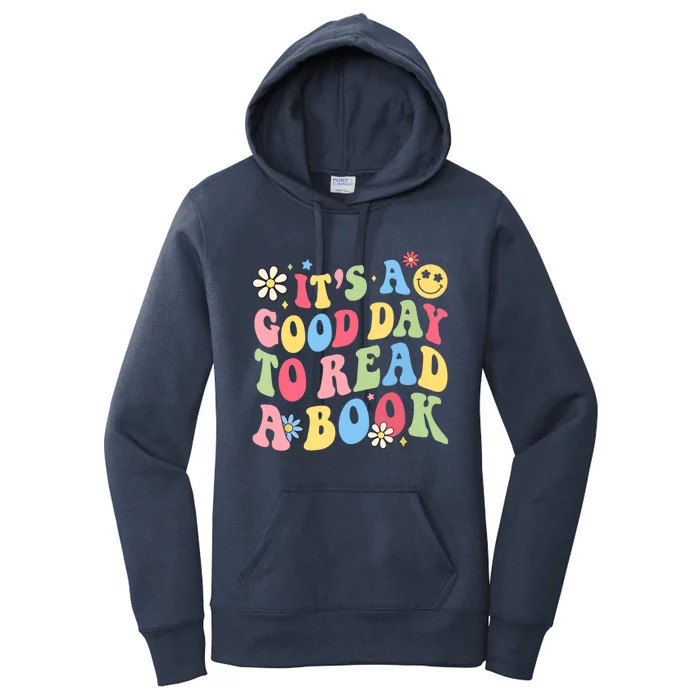 Groovy It's Good Day To Read Book Library Reading Lover Women's Pullover Hoodie