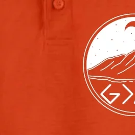 God Is Greater Than High And Lows Mountain Camping Dry Zone Grid Performance Polo