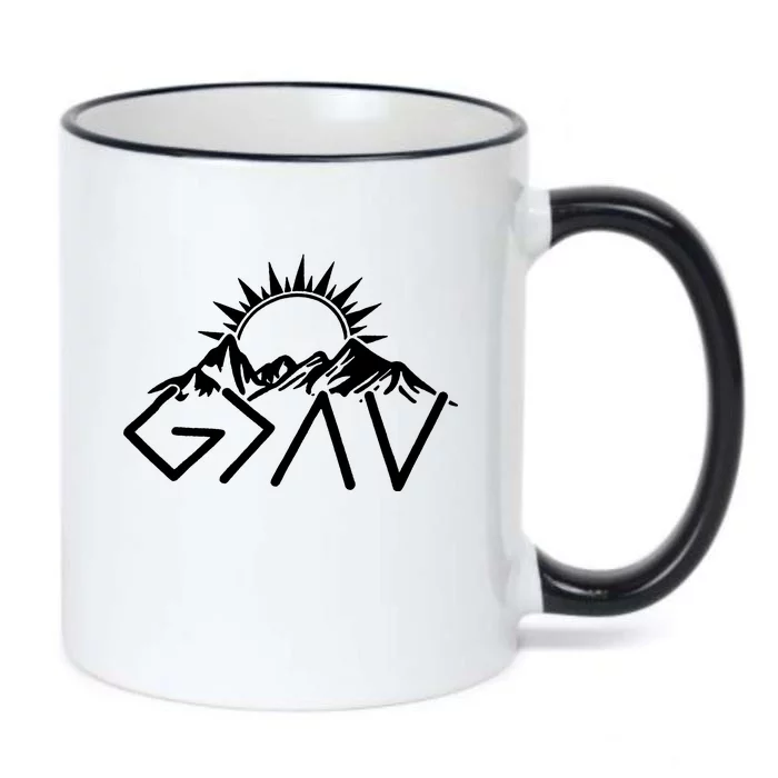 God Is Greater Than High And Lows Shirt Give God Country Music Cowboy Camp Black Color Changing Mug