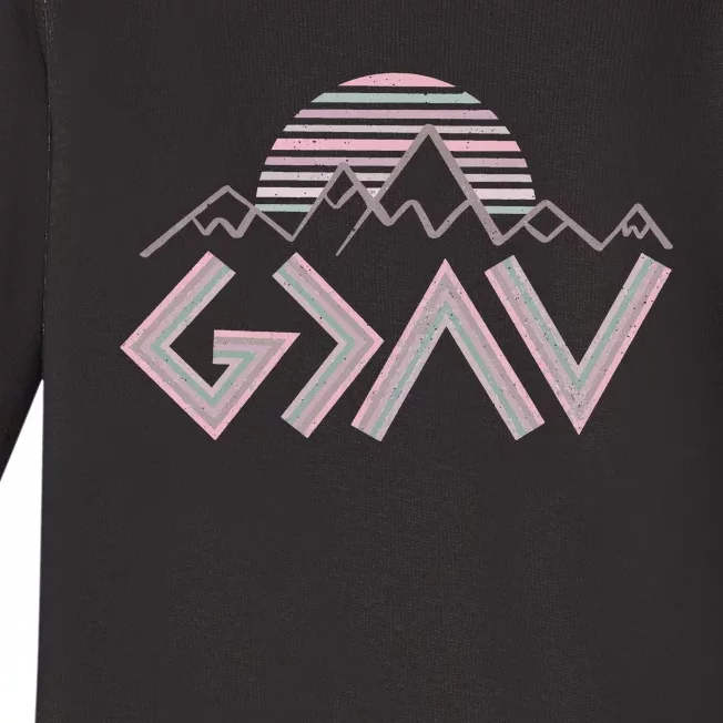 God Is Greater Than The Highs And Lows Baby Long Sleeve Bodysuit