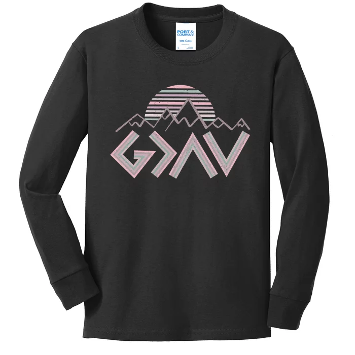 God Is Greater Than The Highs And Lows Kids Long Sleeve Shirt