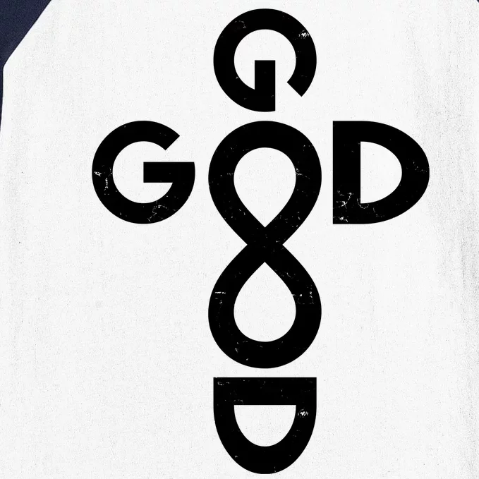 Good Is Good Cross Jesus Logo Baseball Sleeve Shirt