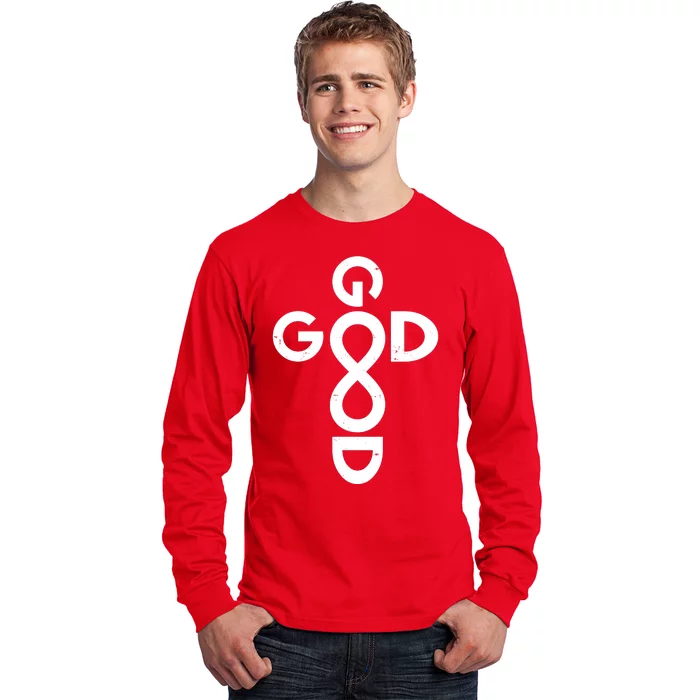 Good Is Good Cross Jesus Logo Long Sleeve Shirt