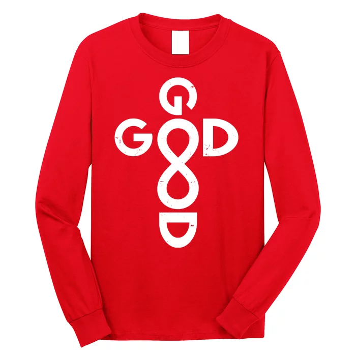 Good Is Good Cross Jesus Logo Long Sleeve Shirt