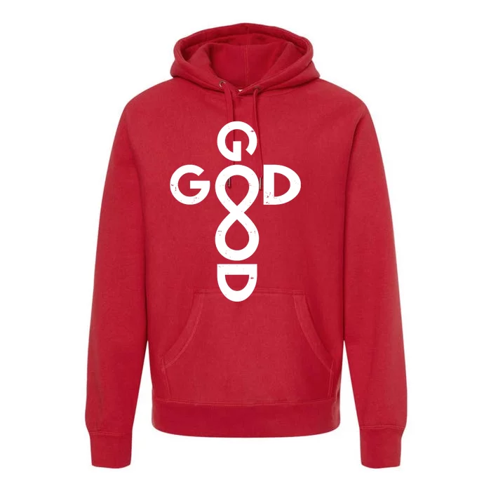 Good Is Good Cross Jesus Logo Premium Hoodie