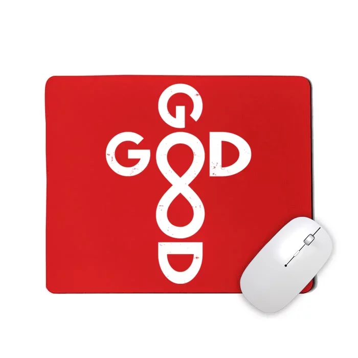 Good Is Good Cross Jesus Logo Mousepad