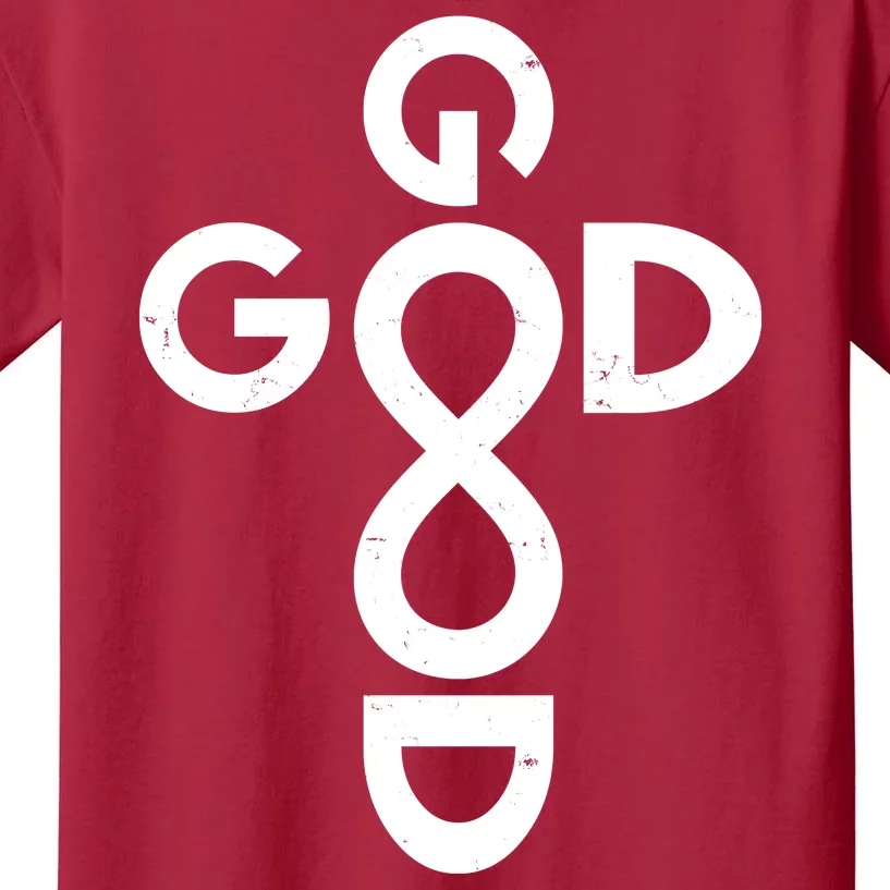 Good Is Good Cross Jesus Logo Kids T-Shirt