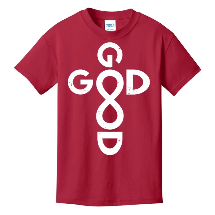 Good Is Good Cross Jesus Logo Kids T-Shirt