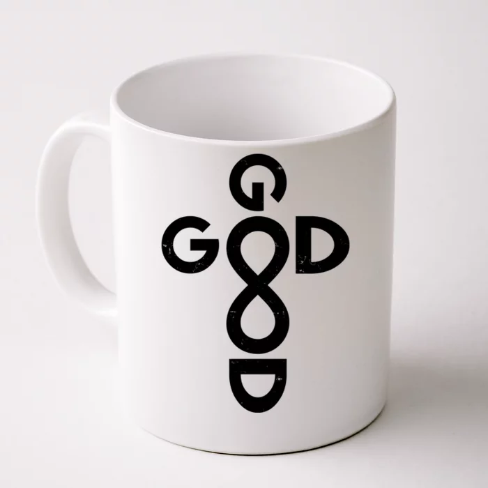 Good Is Good Cross Jesus Logo Front & Back Coffee Mug