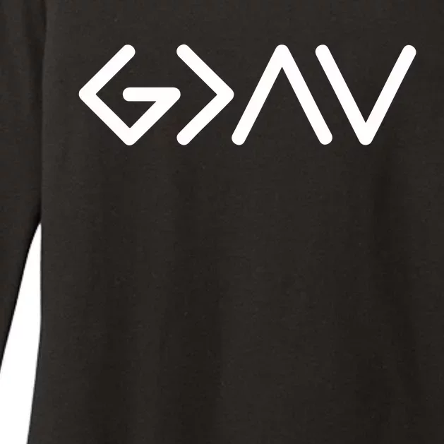 God Is Greater Than The Highs And Lows Womens CVC Long Sleeve Shirt