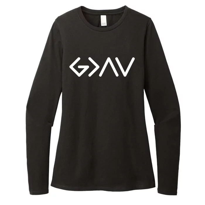 God Is Greater Than The Highs And Lows Womens CVC Long Sleeve Shirt