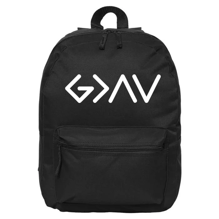 God Is Greater Than The Highs And Lows 16 in Basic Backpack