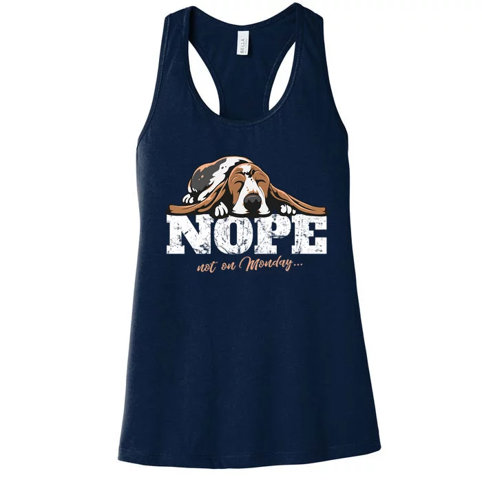 Great Idea Gift Basset Hound Women's Racerback Tank