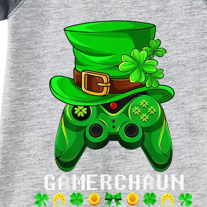 Gamerchaun Irish Gaming St Patricks Day Gamer Infant Baby Jersey Bodysuit