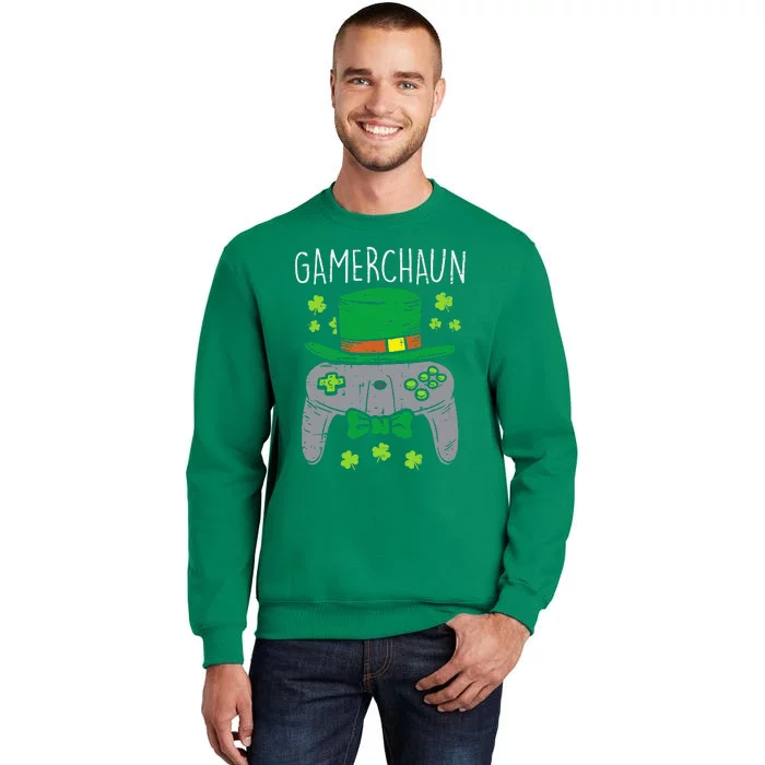 Gamerchaun Irish Gaming St Patricks Day Gift Gamer Sweatshirt