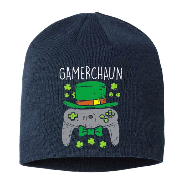 Gamerchaun Irish Gaming St Patricks Day Gift Gamer 8 1/2in Sustainable Knit Beanie