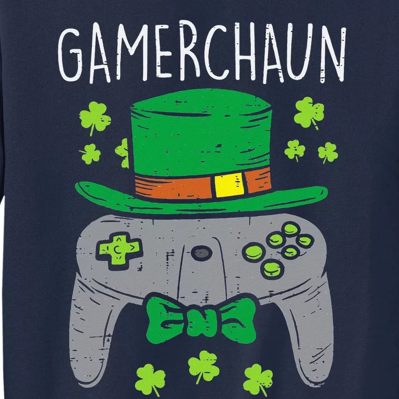 Gamerchaun Irish Gaming St Patricks Day Gift Gamer Tall Sweatshirt