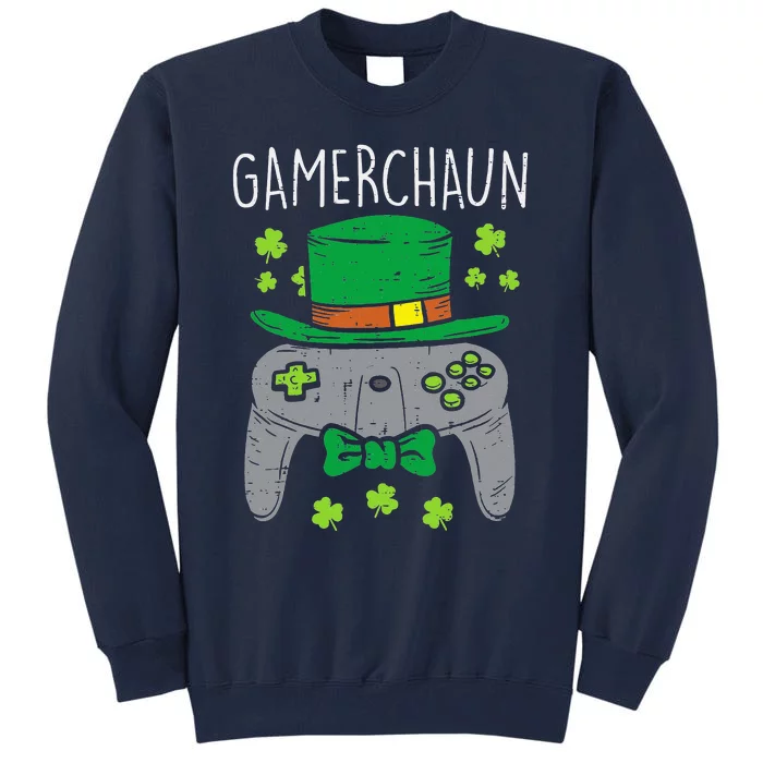 Gamerchaun Irish Gaming St Patricks Day Gift Gamer Tall Sweatshirt