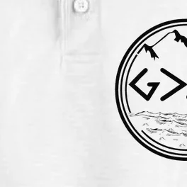 God Is Greater Than HIghs And Lows Disciple And Christian Dry Zone Grid Performance Polo