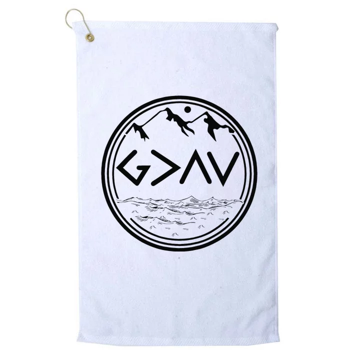 God Is Greater Than HIghs And Lows Disciple And Christian Platinum Collection Golf Towel