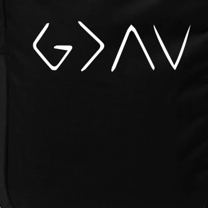 God Is Greater Than The Highs And Lows Gift Impact Tech Backpack