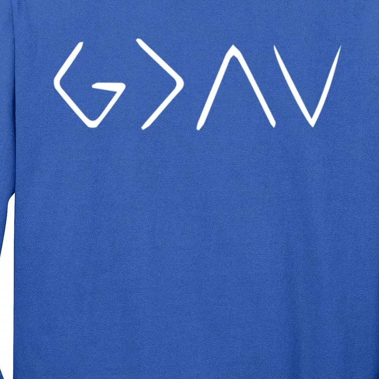 God Is Greater Than The Highs And Lows Gift Tall Long Sleeve T-Shirt