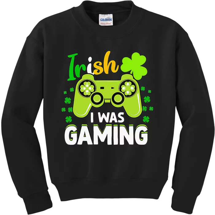 Gamer Irish Games Funny Saint Patrick Day Kids Sweatshirt