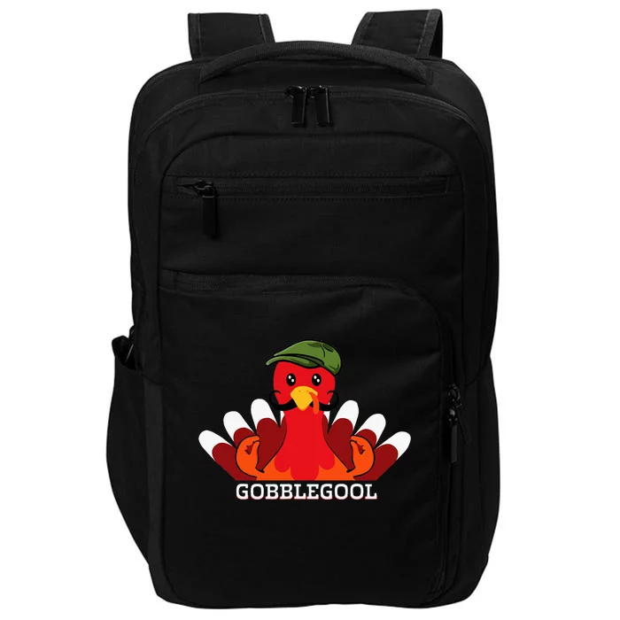 Gobblegool Italian Gobble Turkey Day Fall Thanksgiving Impact Tech Backpack