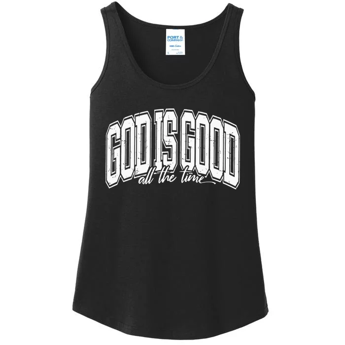 God Is Good All The Time Bible Verse Ladies Essential Tank