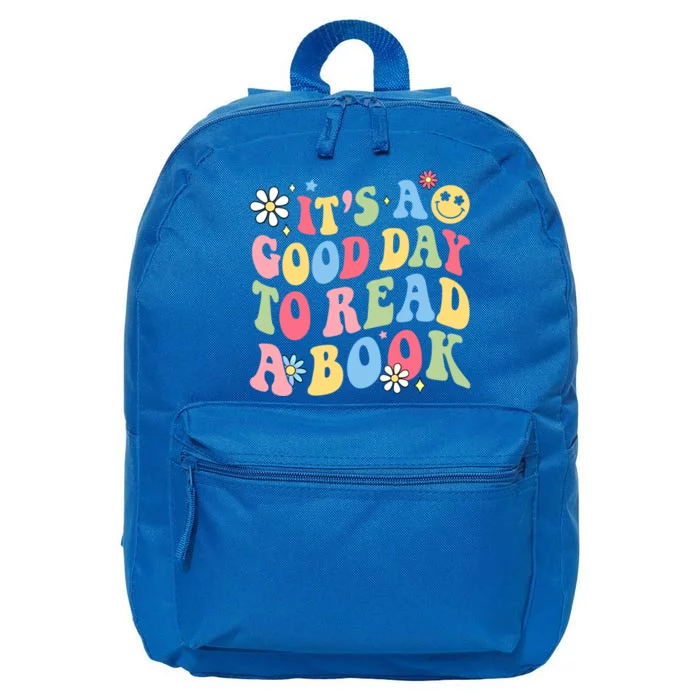 Groovy It's Good Day To Read Book Library Reading Lover Gift 16 in Basic Backpack