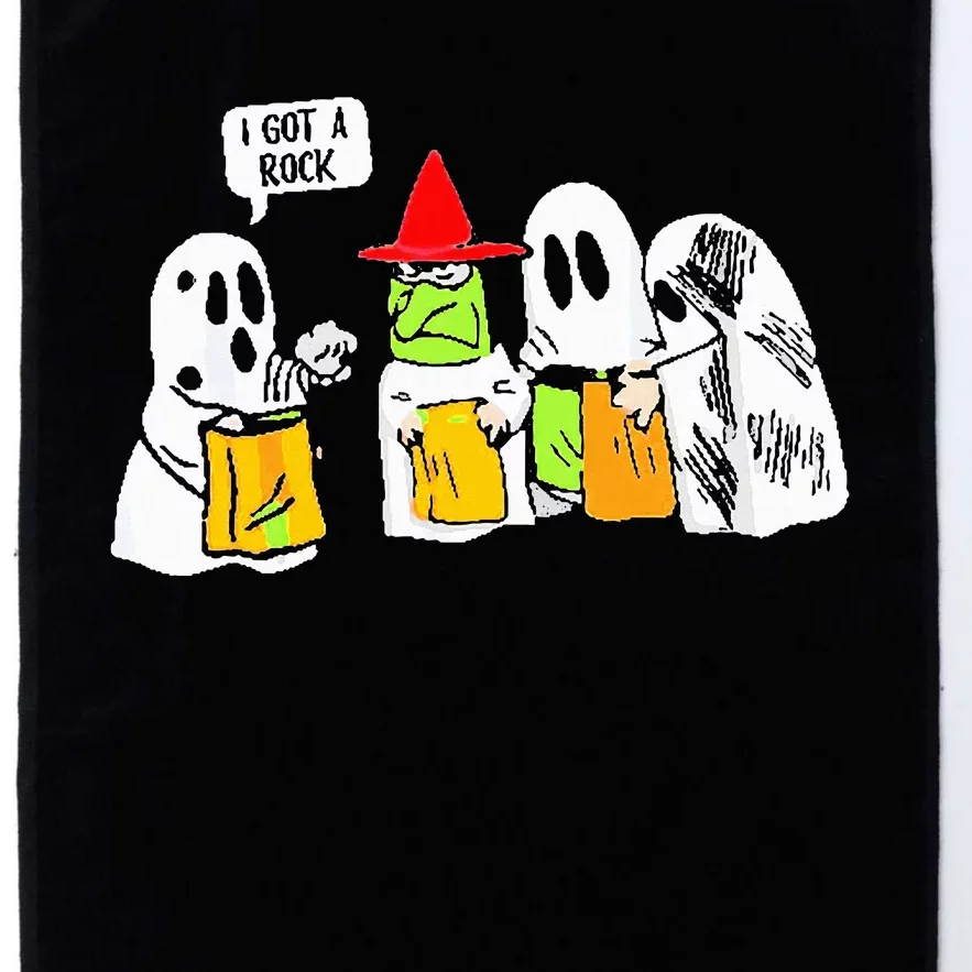 Ghosts I Got A Rock Funny Halloween Platinum Collection Golf Towel