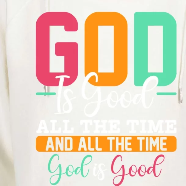 God Is Good Jesus Christian Religion Faith Church Gift Womens Funnel Neck Pullover Hood