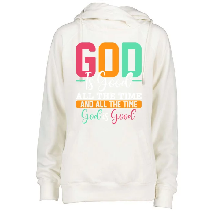 God Is Good Jesus Christian Religion Faith Church Gift Womens Funnel Neck Pullover Hood