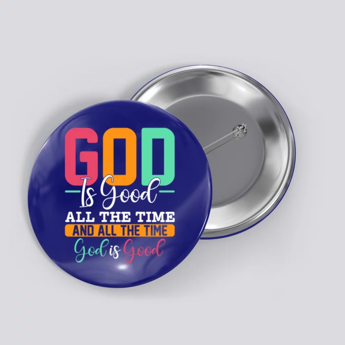 God Is Good Jesus Christian Religion Faith Church Gift Button