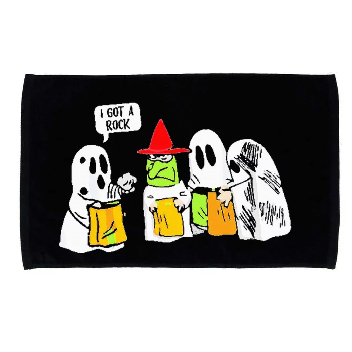 Ghosts I Got A Rock Funny Halloween Microfiber Hand Towel