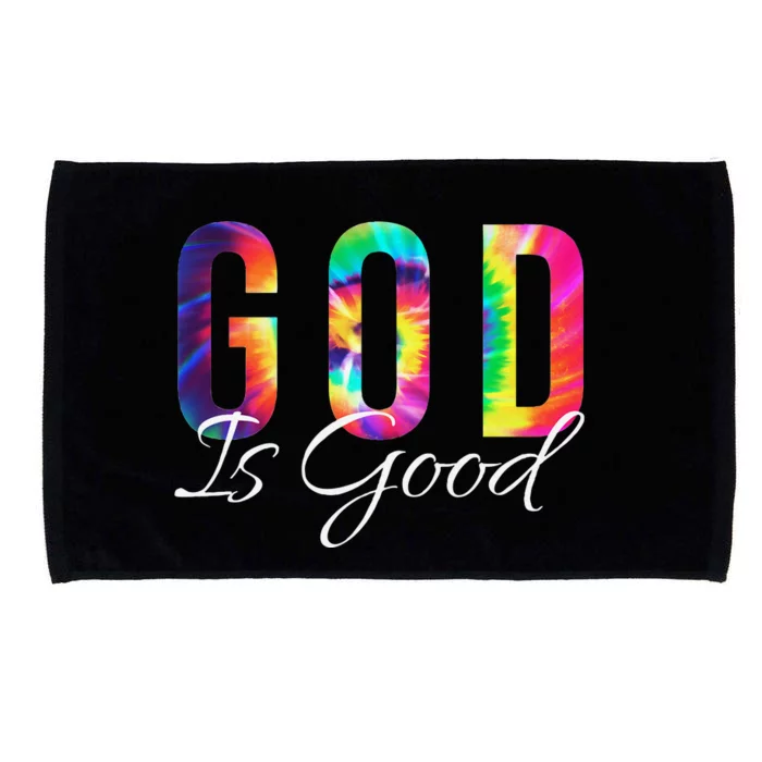 God Is Good Bible Verse Psalm Christian Faith Jesus Tie Dye Microfiber Hand Towel