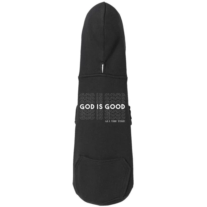 God Is Good Christian Worship PreacherS Classic Fit Crew Neck Short Doggie 3-End Fleece Hoodie