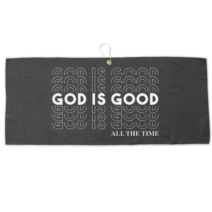 God Is Good Christian Worship PreacherS Classic Fit Crew Neck Short Large Microfiber Waffle Golf Towel